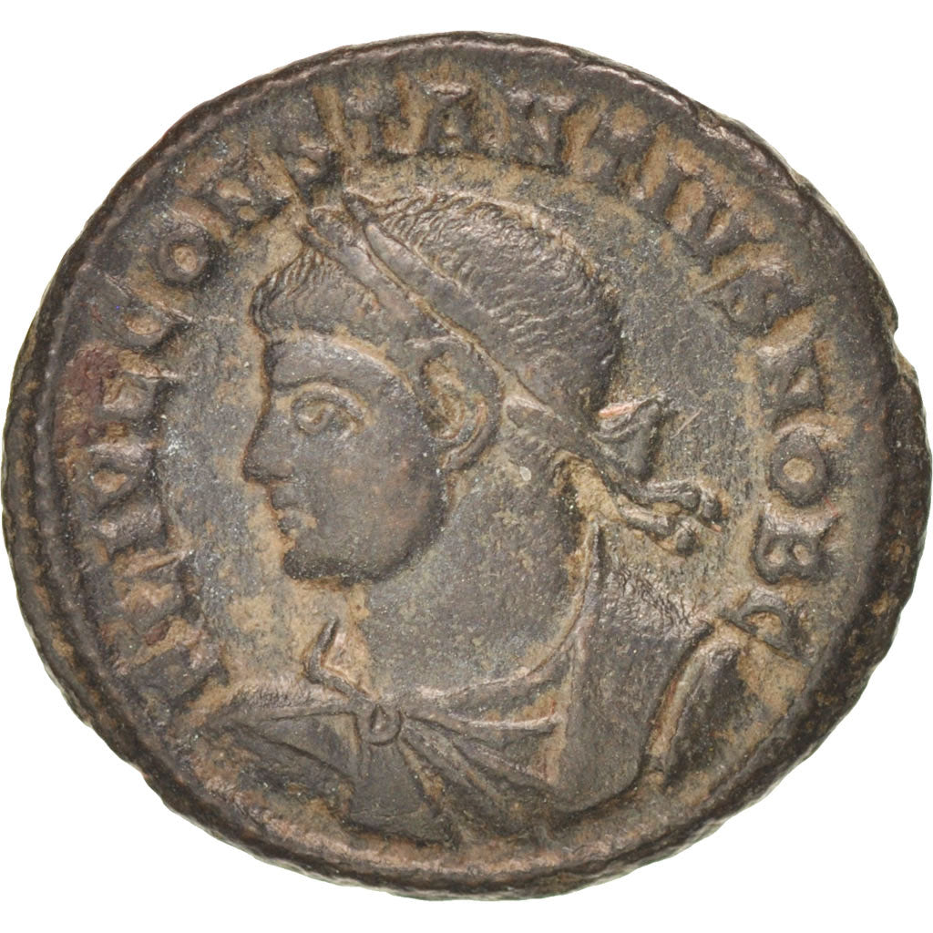 Moneta, Constantius II, Follis, Siscia, SPL-, Rame, RIC:217d