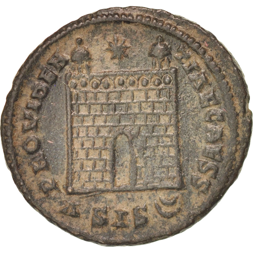 Moneta, Constantius II, Follis, Siscia, SPL-, Rame, RIC:217d