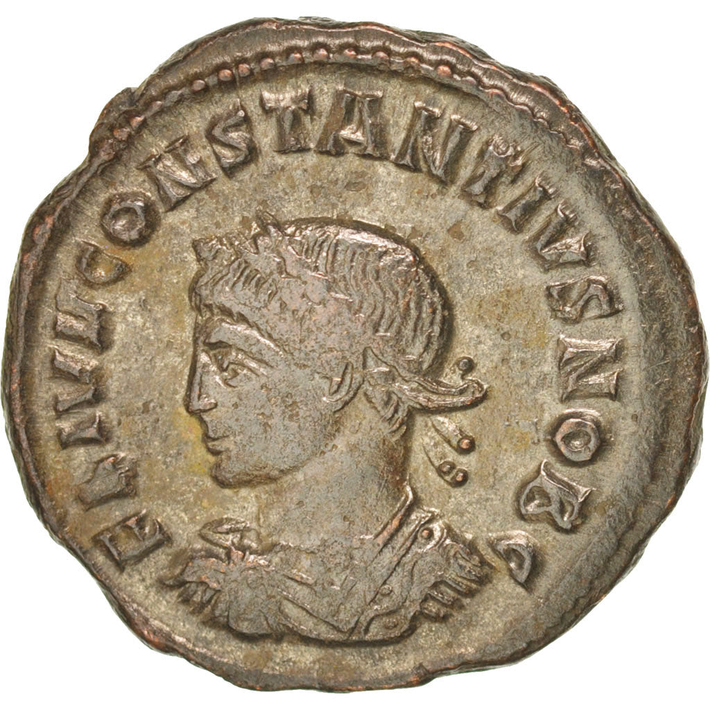 Constantius II, Follis, Arles, AU(50-53), Copper, RIC:10