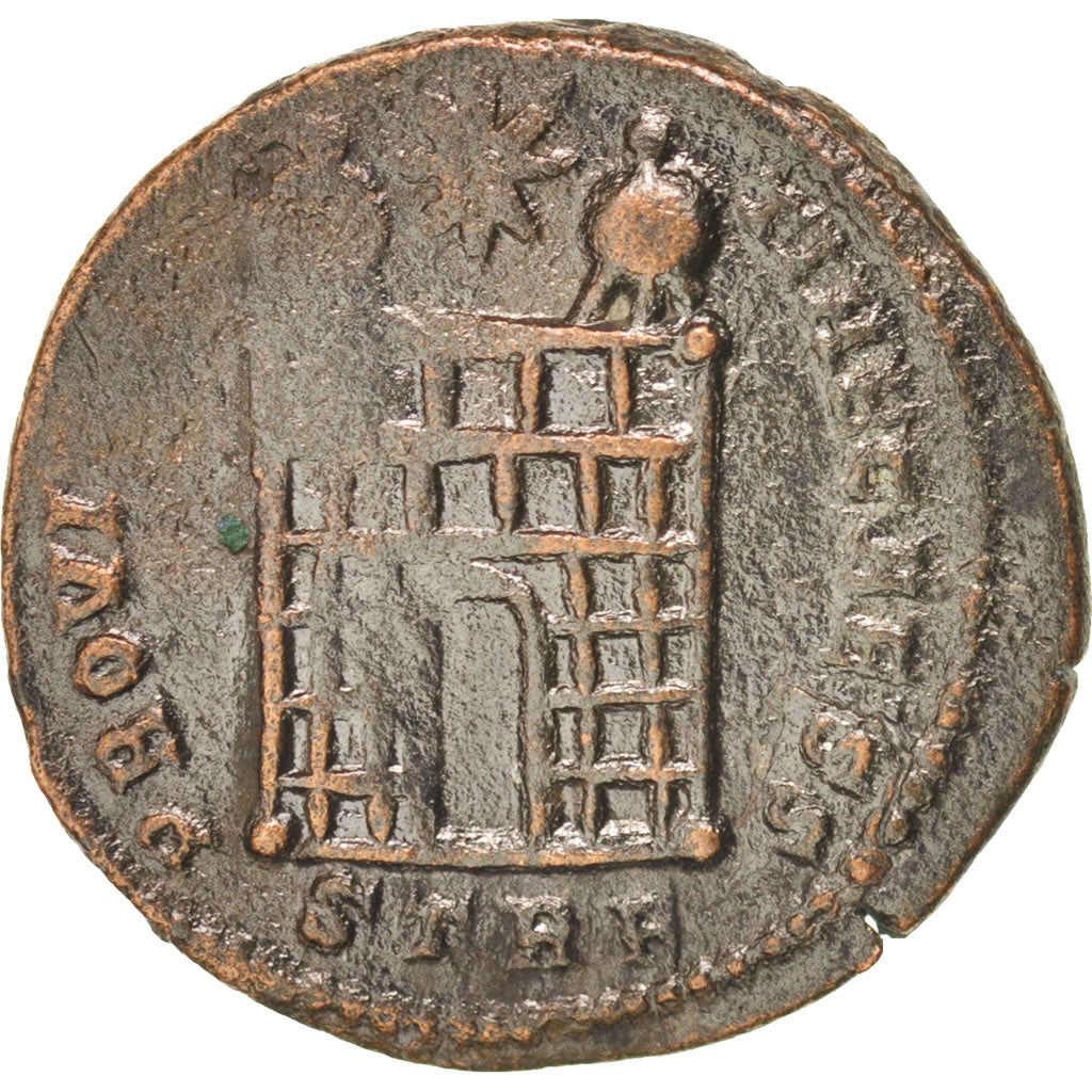 Coin, Constantius II, Follis, Trier, EF(40-45), Copper, RIC:506-504
