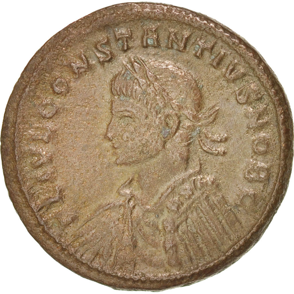 Münze, Constantius II, Follis, Trier, SS+, Kupfer, RIC:480p