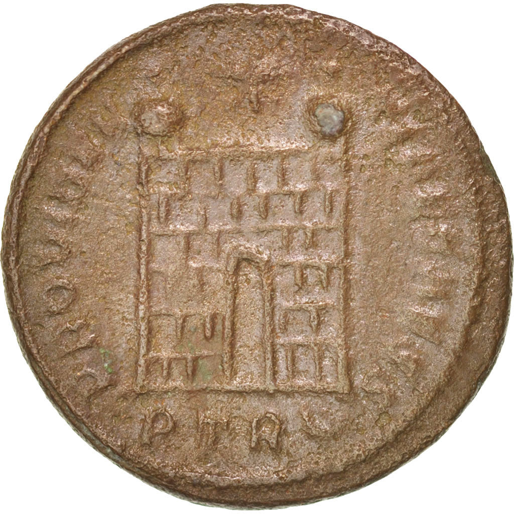 Münze, Constantius II, Follis, Trier, SS+, Kupfer, RIC:480p