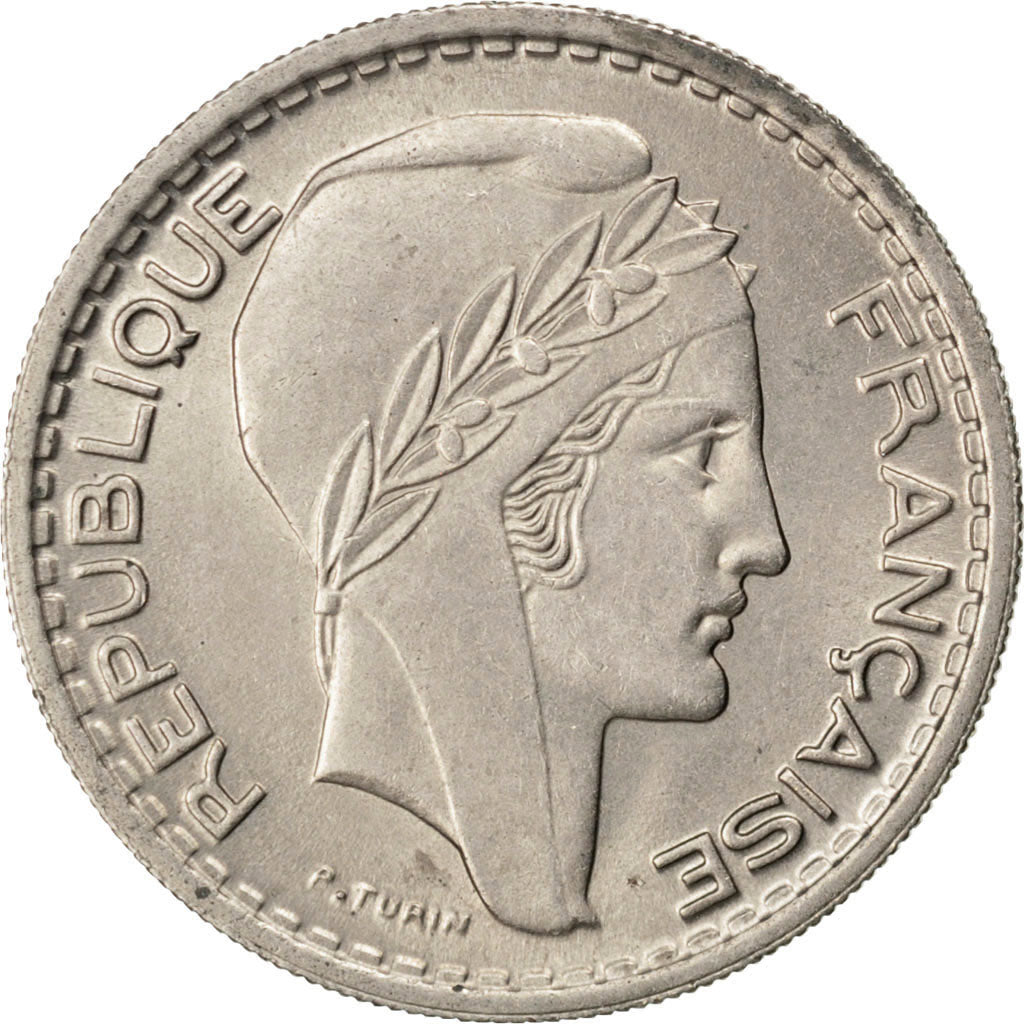 FRANCE, Turin, 10 Francs, 1949, Beaumont - Le Roger, KM #909.2, MS(60-62),...