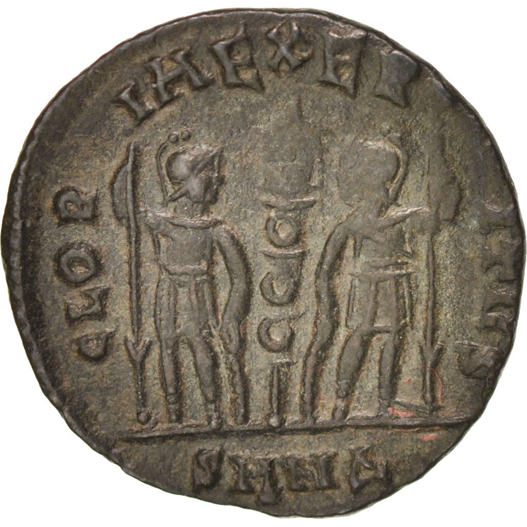 Moneda, Constantine I, Nummus, Nicomedia, MBC, Cobre