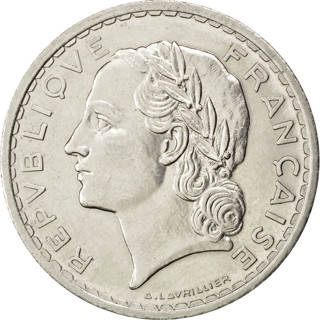 IIIème République, 5 Francs Lavrillier, 1935, KM 888a 