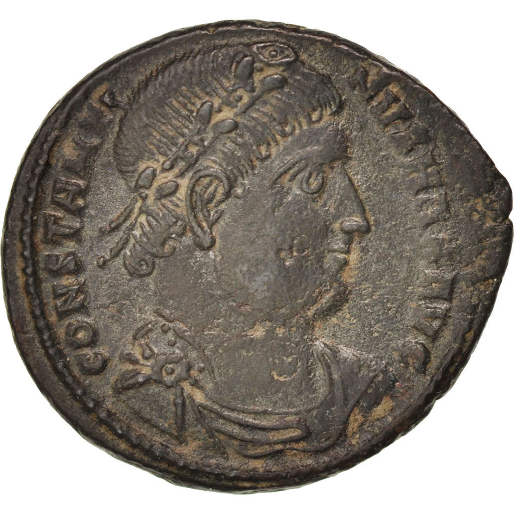 Moneta, Constantine I, Follis, Thessalonica, BB+, Rame, RIC:183