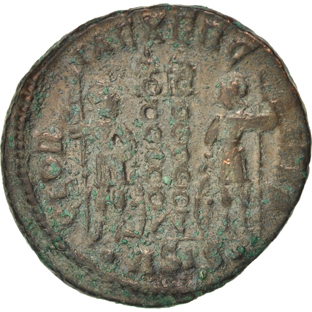 Moneta, Constantine I, Follis, Siscia, EF(40-45), Miedź, RIC:235