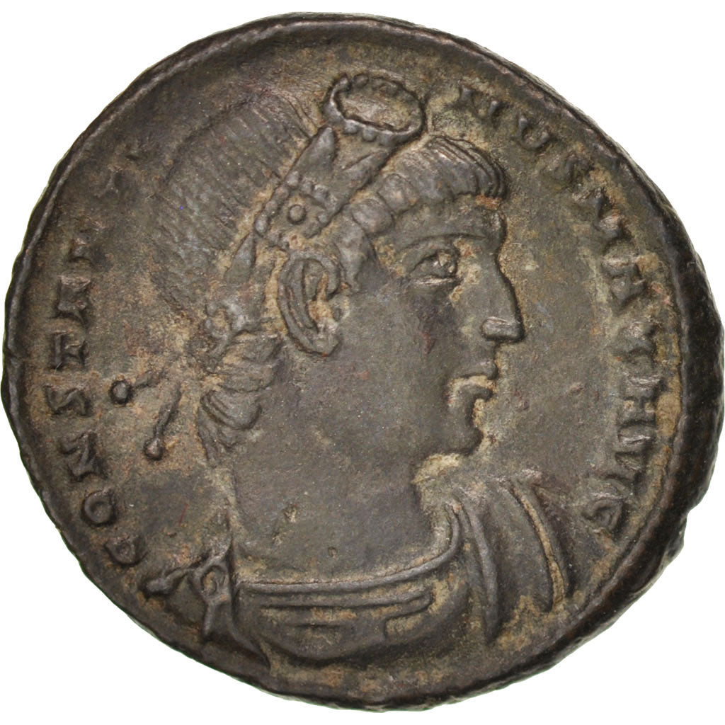 Coin, Constantine I, Follis, Constantinople, AU(50-53), Copper, RIC:59