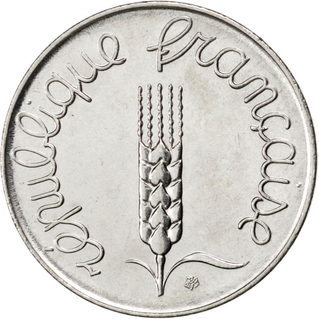 FRANCE, Épi, 5 Centimes, 1961, Paris, KM #927, MS(63), Stainless Steel, Gadoury