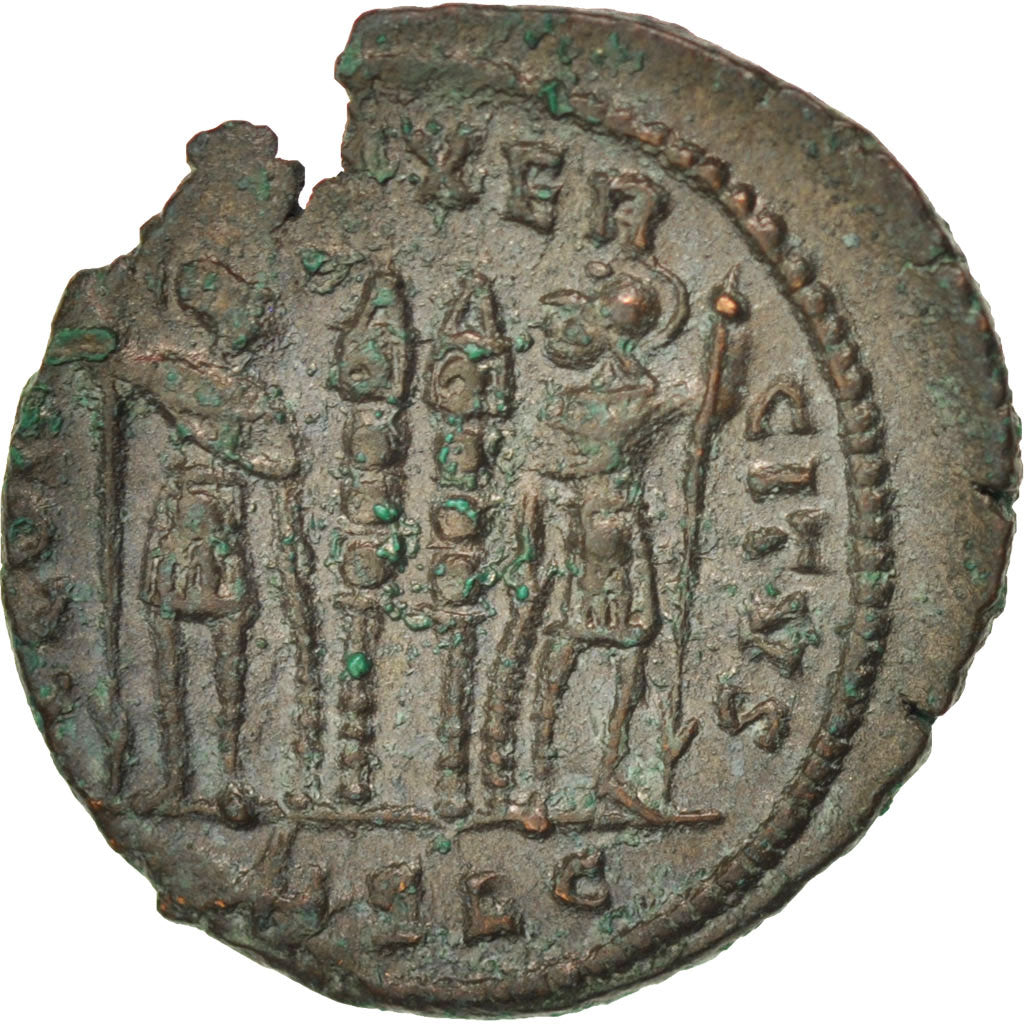 Monnaie, Constantin II, Follis, Lyon, TTB+, Cuivre, RIC:244