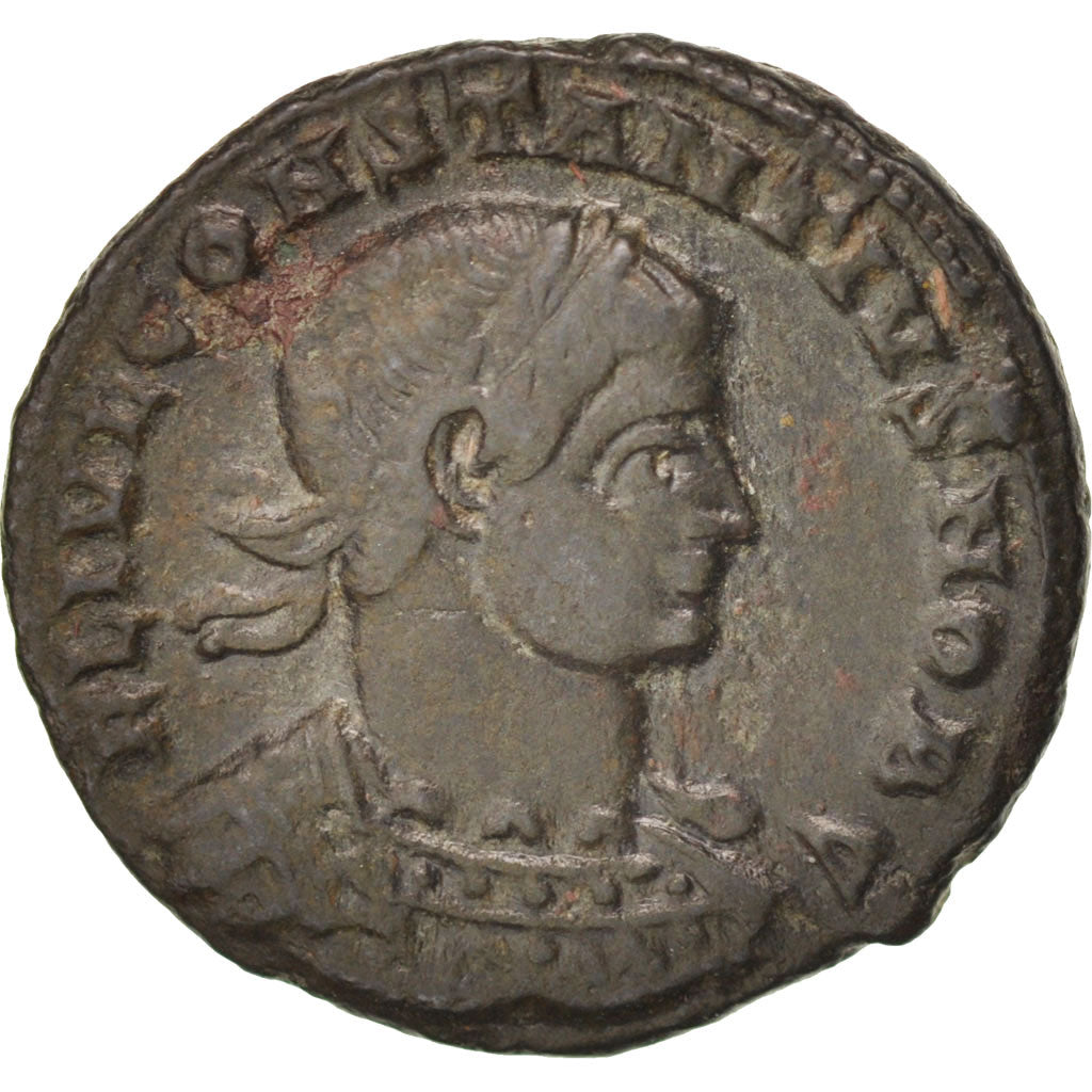 Coin, Constantius II, Follis, Siscia, EF(40-45), Copper, RIC:221a