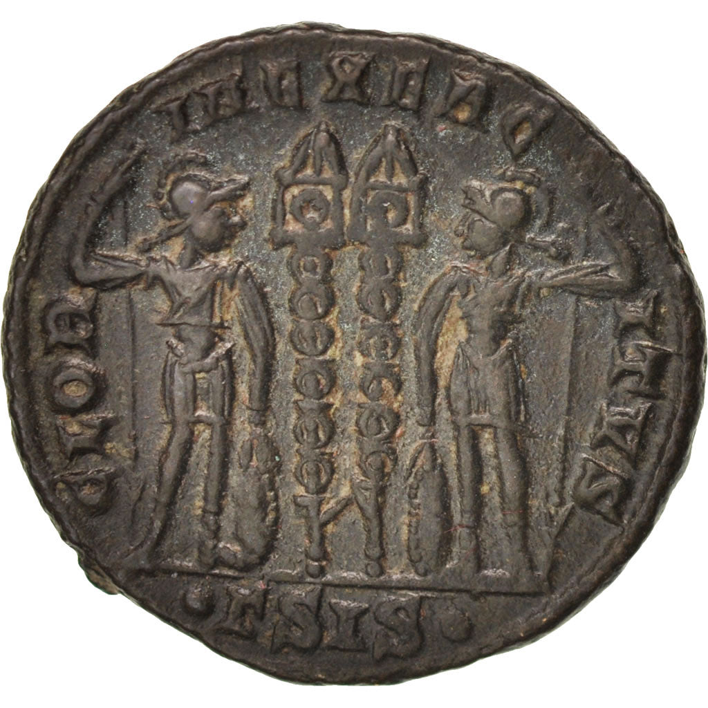 Coin, Constantius II, Follis, Siscia, EF(40-45), Copper, RIC:221a