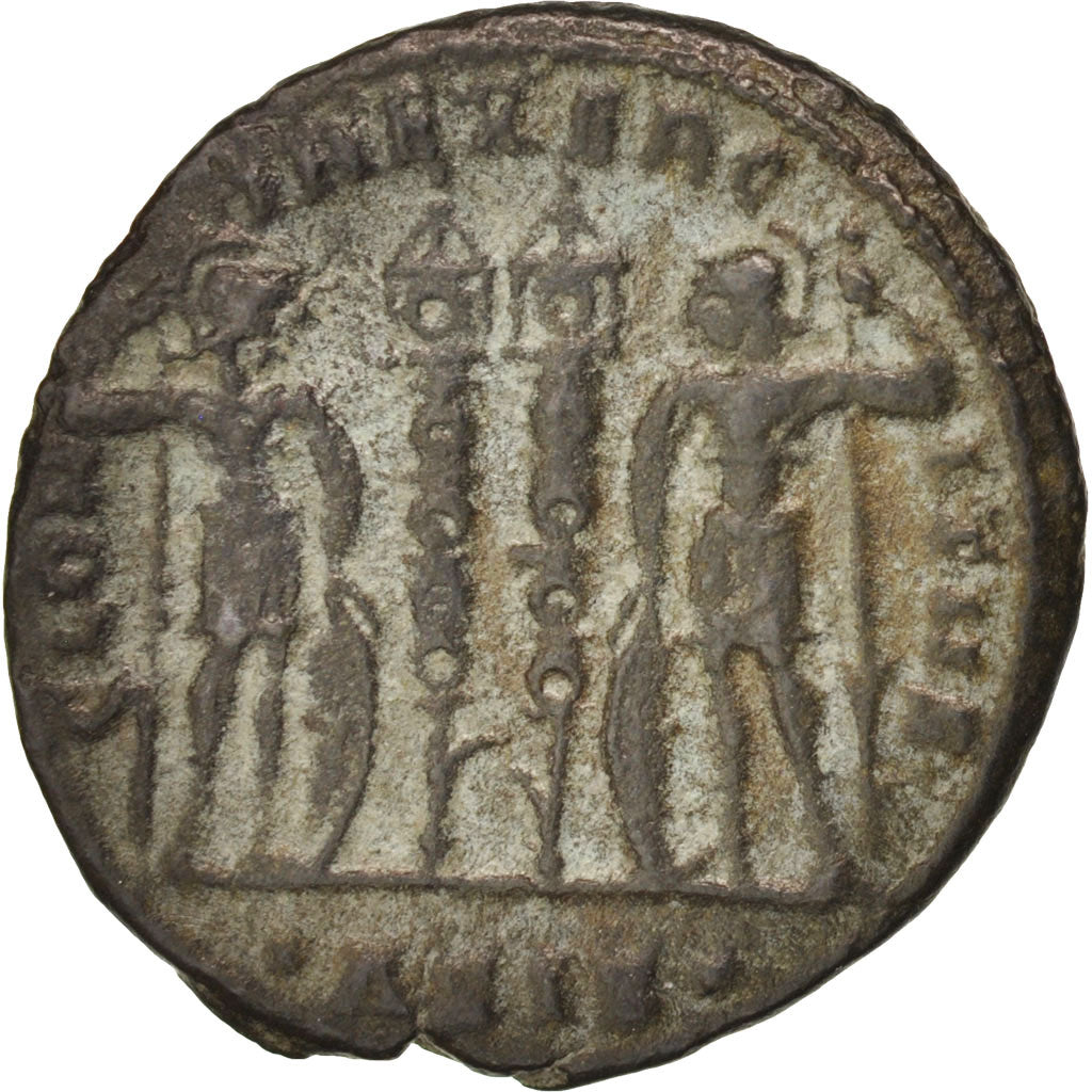 Monnaie, Constantius II, Follis, Siscia, TTB+, Cuivre, RIC:237g