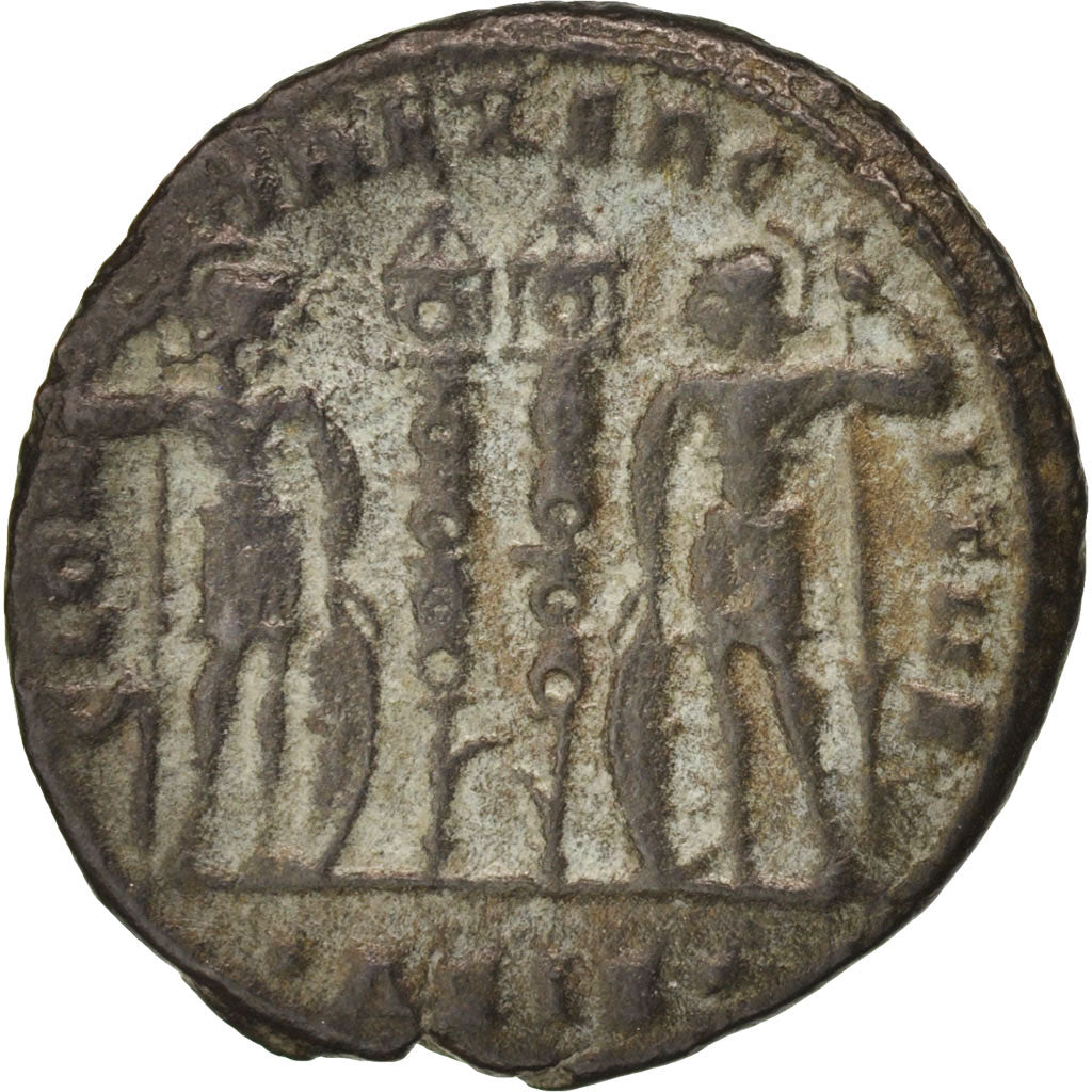 Coin, Constantius II, Follis, Siscia, EF(40-45), Copper, RIC:237d