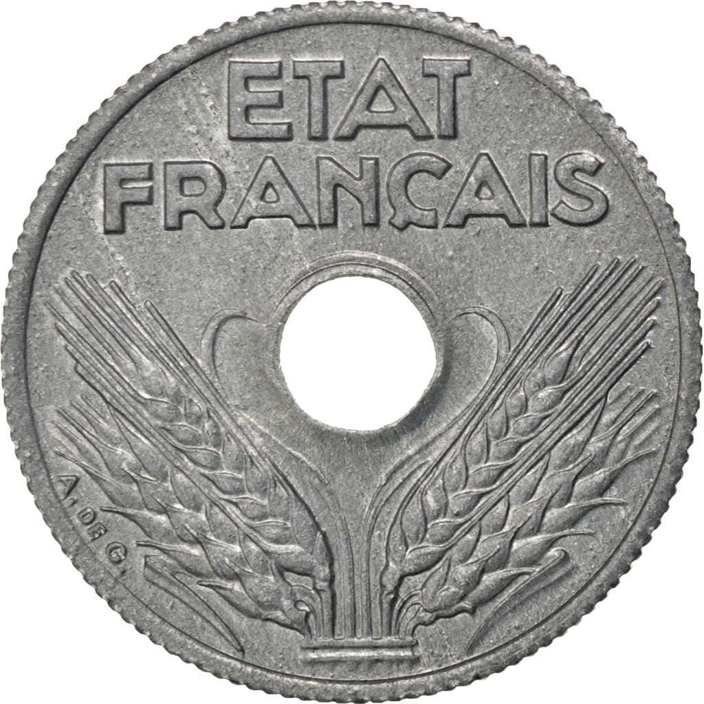 FRANCE, État français, 10 Centimes, 1944, KM #903, AU(55-58), Zinc, 17, Gadoury 