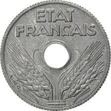 FRANCE, État français, 10 Centimes, 1944, KM #903, AU(55-58), Zinc, 17, Gadoury 