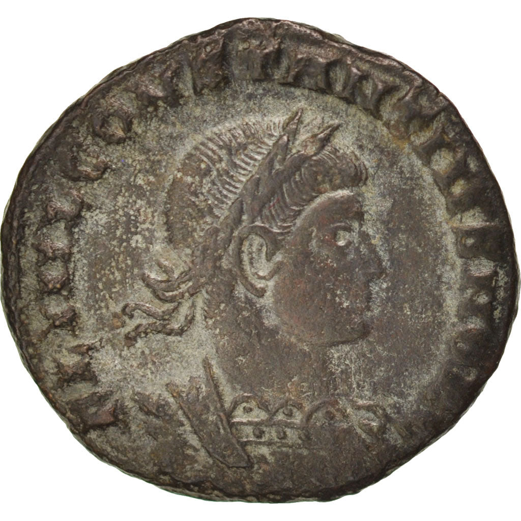 Coin, Constantius II, Follis, Siscia, AU(50-53), Copper, RIC:237d