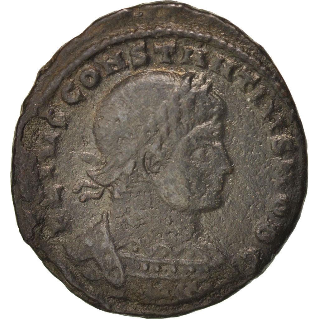 Moneta, Constantius II, Follis, Siscia, EF(40-45), Miedź, RIC:237