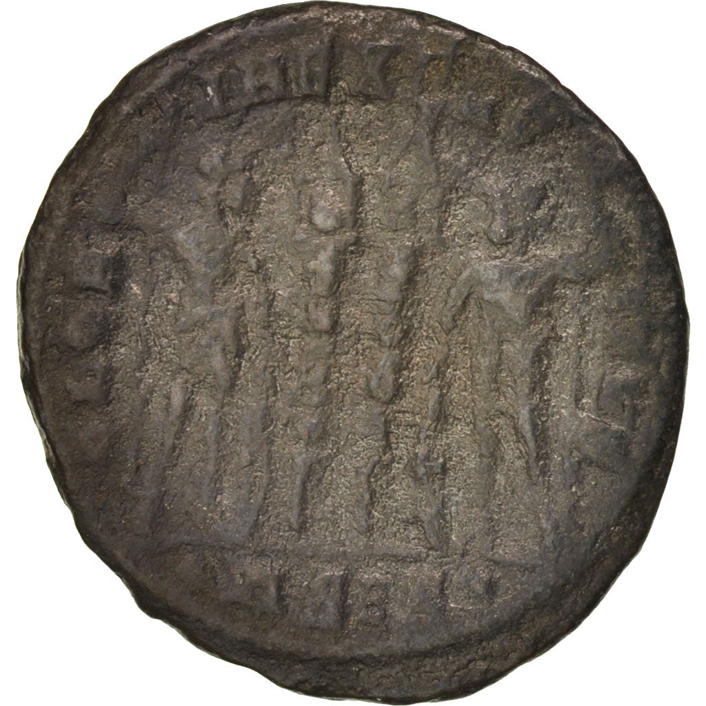 Moneta, Constantius II, Follis, Siscia, EF(40-45), Miedź, RIC:237