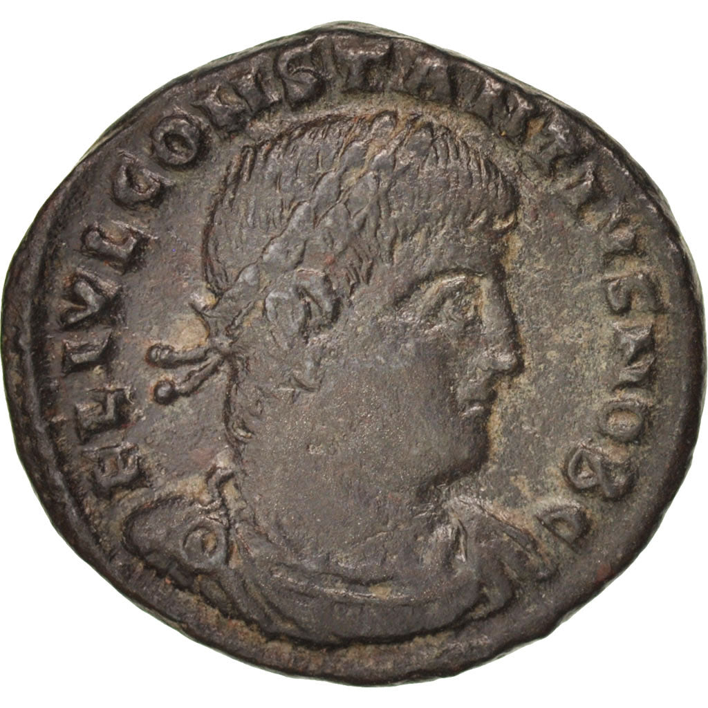 Münze, Constantius II, Follis, Thessalonica, SS+, Kupfer, RIC:186