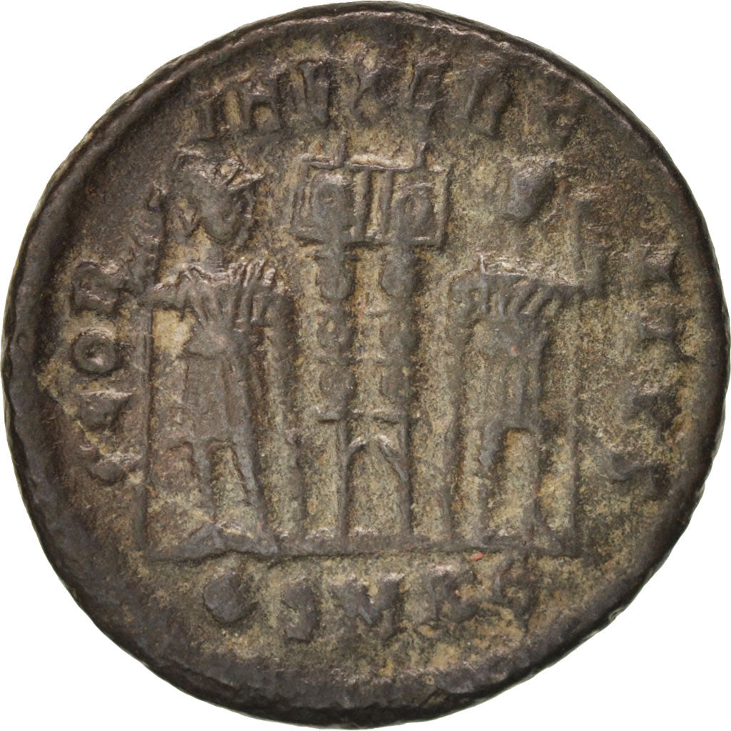 Münze, Constantius II, Follis, Kyzikos, S+, Kupfer, RIC:101