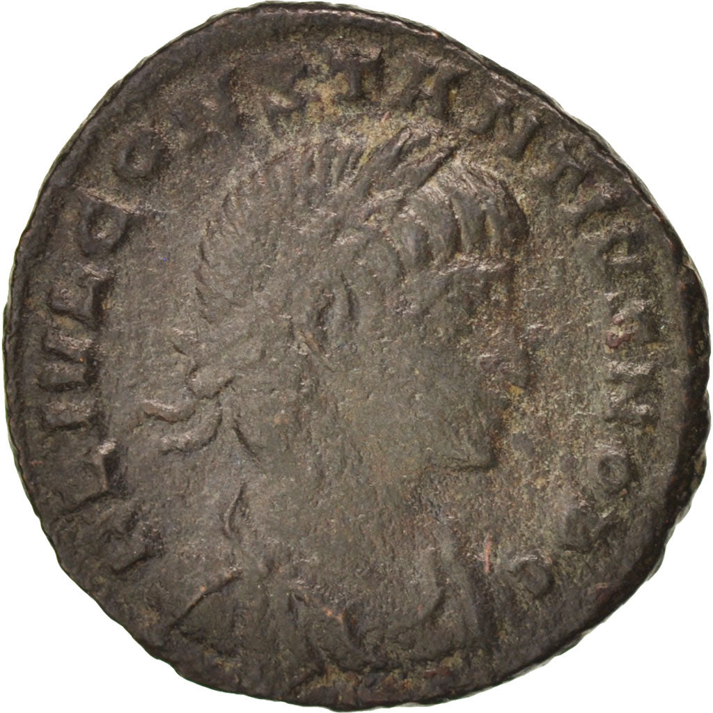 Munten, Constantius II, Follis, Constantinople, ZF, Koper, RIC:82 var.