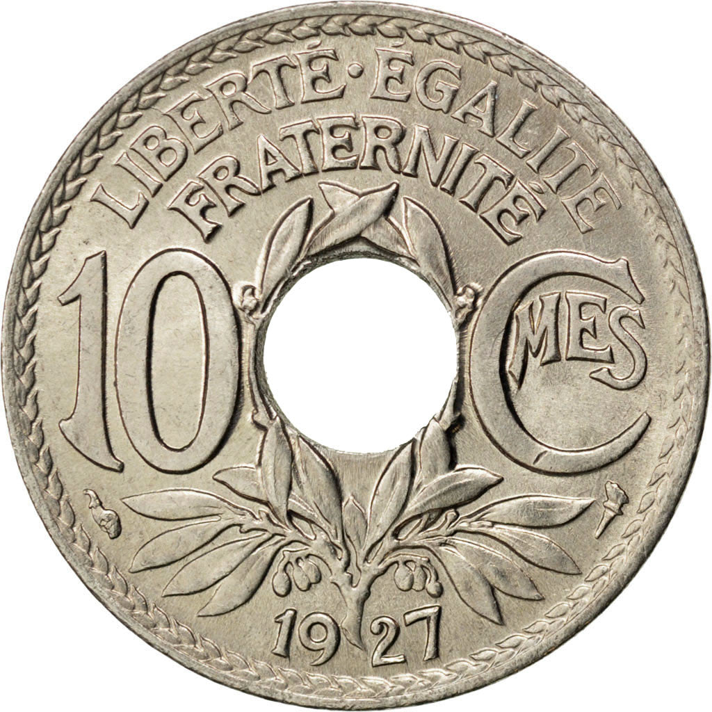 Coin, France, Lindauer, 10 Centimes, 1927, MS(63), Copper-nickel, KM:866a