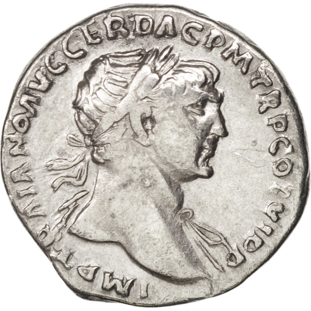 Coin, Trajan, Denarius, Roma, AU(50-53), Silver, RIC:115