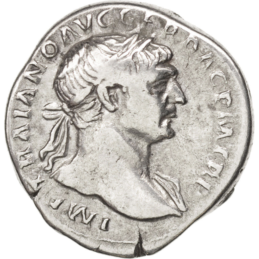 Moneda, Trajan, Denarius, Roma, MBC, Plata, RIC:116