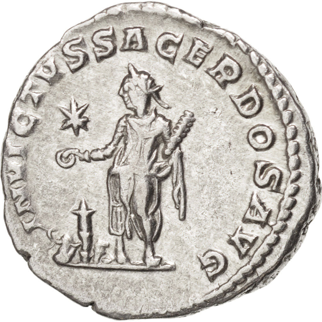Moneta, Elagabalus, Denarius, Roma, BB+, Argento, RIC:88