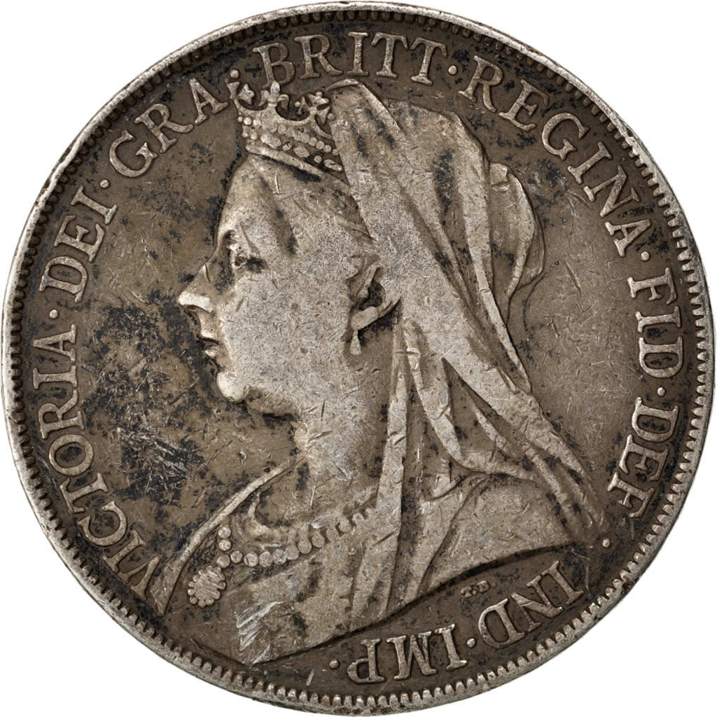 GREAT BRITAIN, Crown, 1899, KM #783, VF(20-25), Silver, 38.61, 27.90