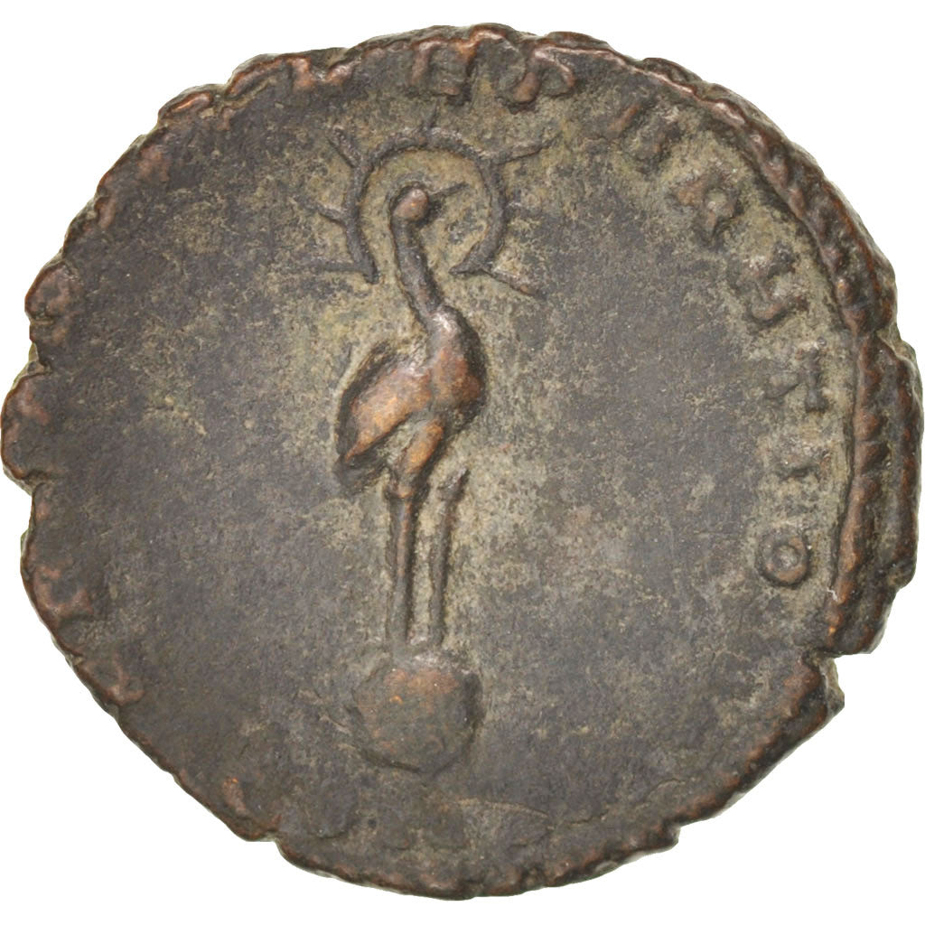 Coin, Constantius II, Half Maiorina, Constantinople, AU(50-53), Copper, RIC:93a
