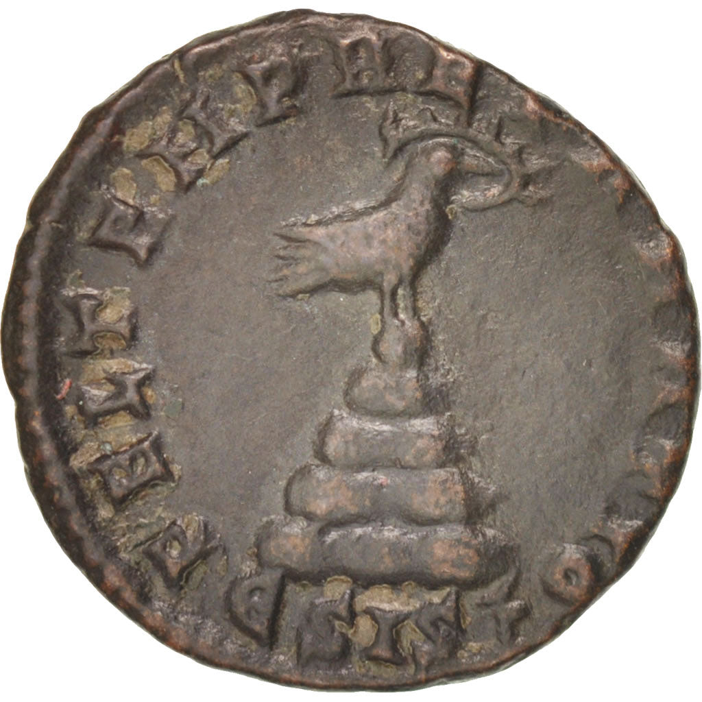 Coin, Constantius II, Half Maiorina, Siscia, AU(50-53), Copper, RIC:240e
