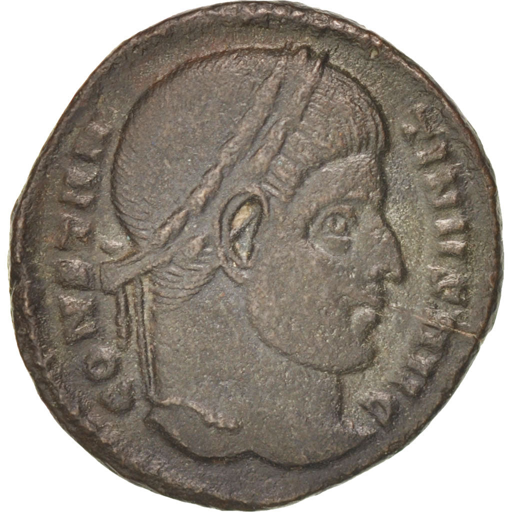 Münze, Constantine I, Follis, Ticinum, SS+, Kupfer, RIC:167p