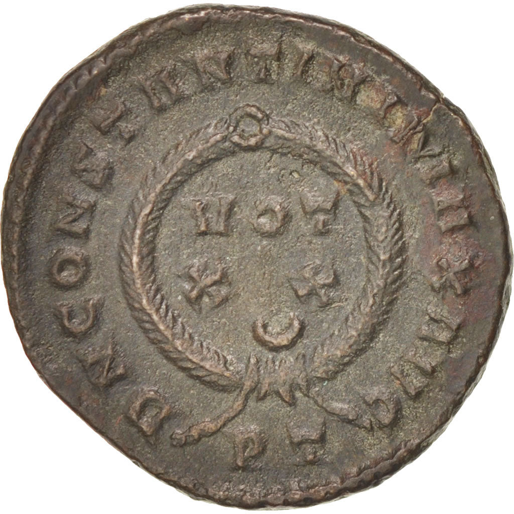 Münze, Constantine I, Follis, Ticinum, SS+, Kupfer, RIC:167p