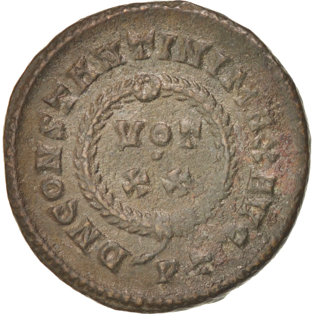 Moneta, Constantine I, Follis, Ticinum, SPL-, Rame, RIC:167p