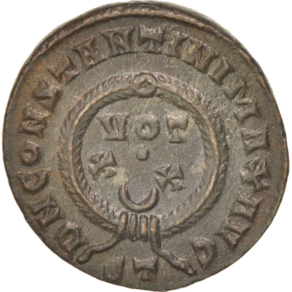 Moneta, Constantine I, Follis, Ticinum, AU(50-53), Miedź, RIC:167s