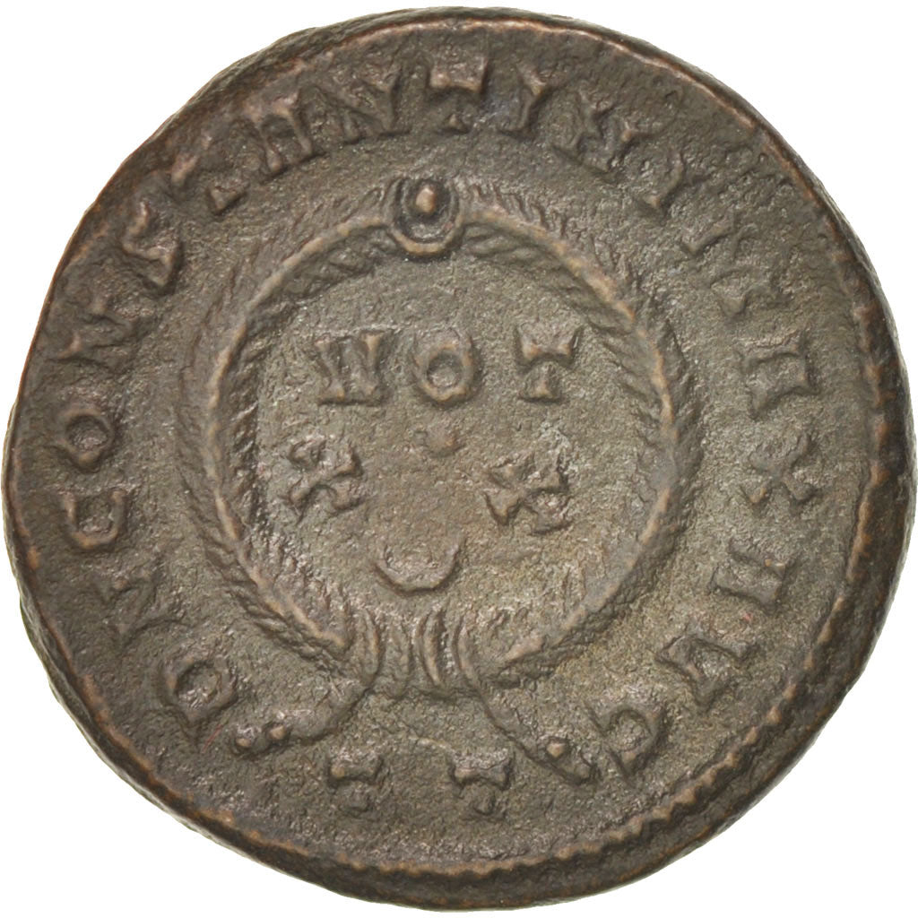 Moneta, Constantine I, Follis, Ticinum, BB+, Rame, RIC:167t
