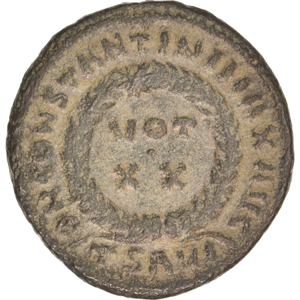 Coin, Constantine I, Follis, Thessalonica, EF(40-45), Copper, RIC:123
