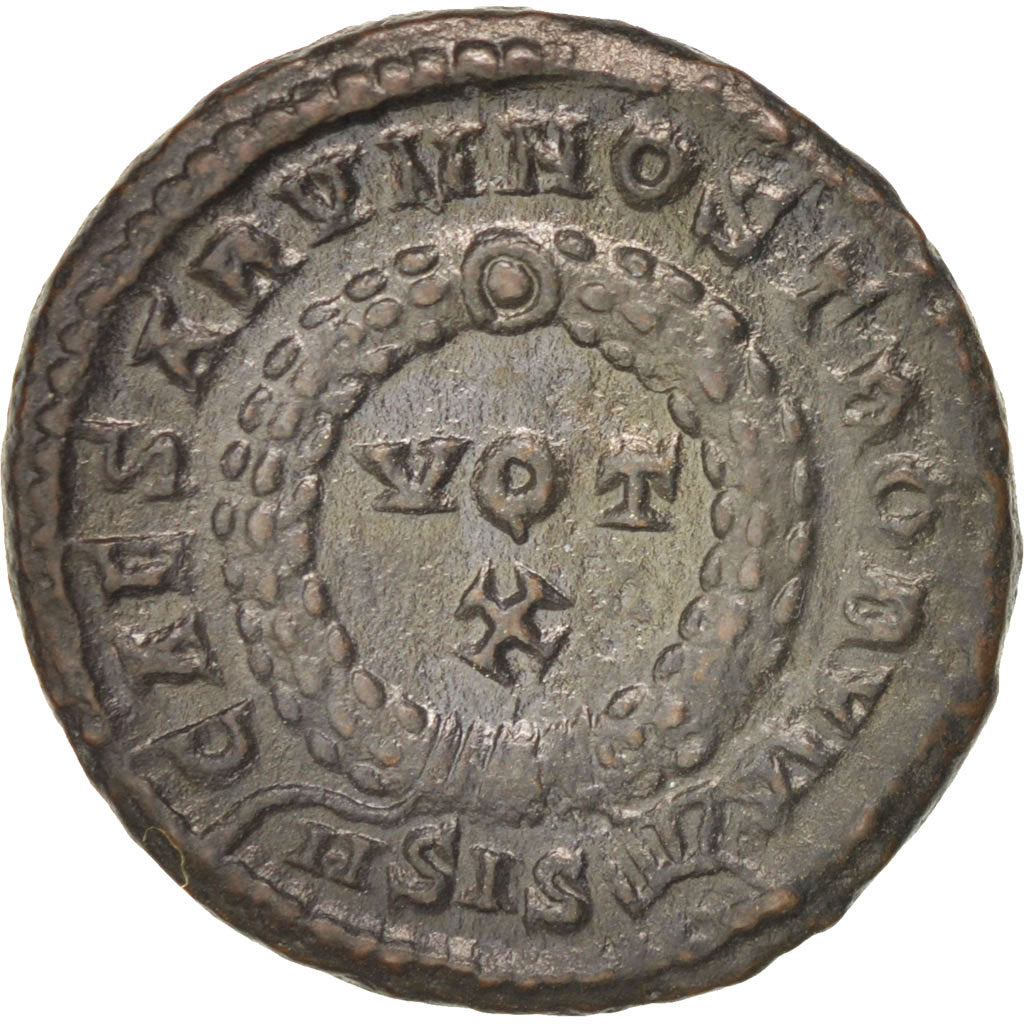Coin, Crispus, Follis, Siscia, AU(50-53), Copper, RIC:181a