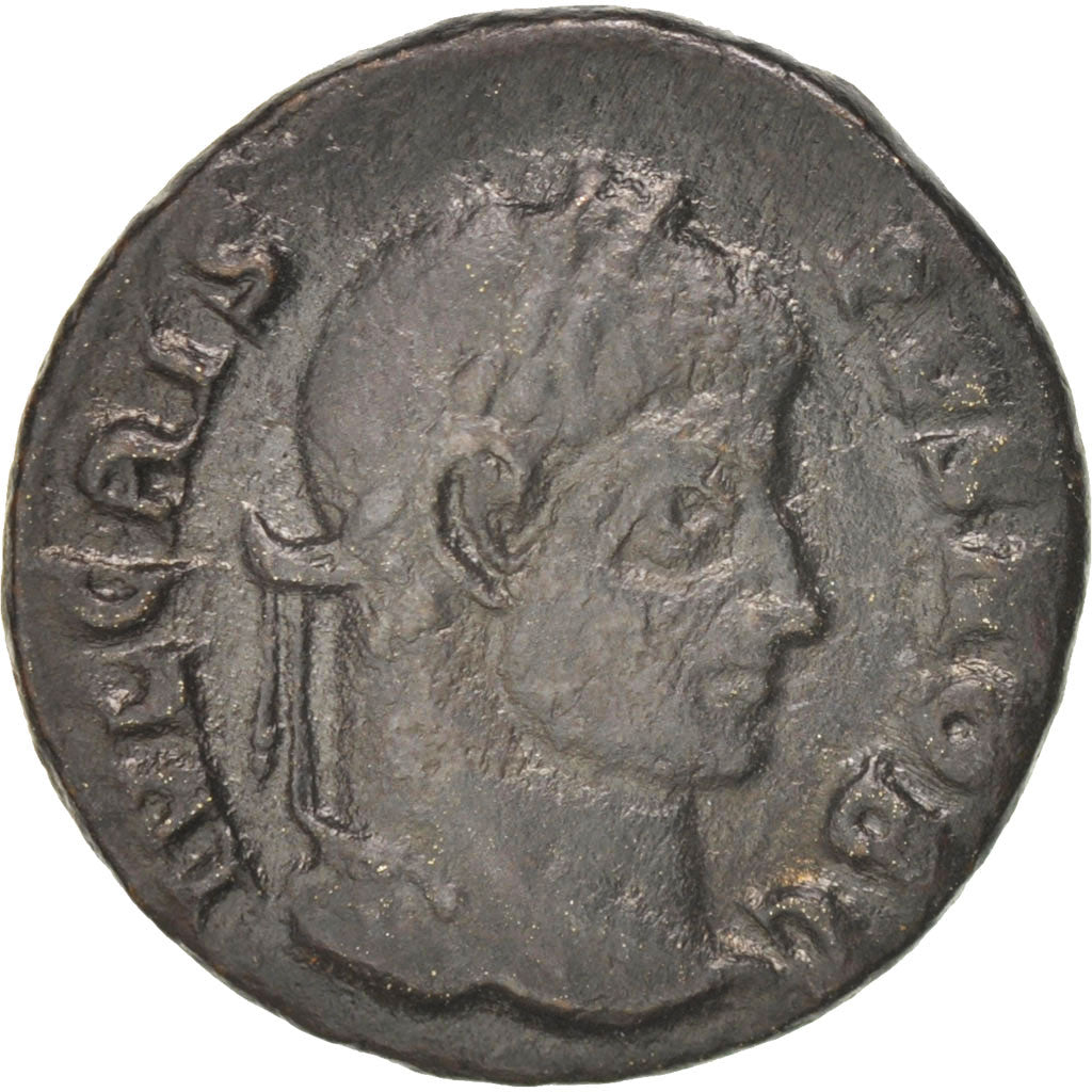 Coin, Crispus, Follis, Siscia, AU(50-53), Copper, RIC:181e