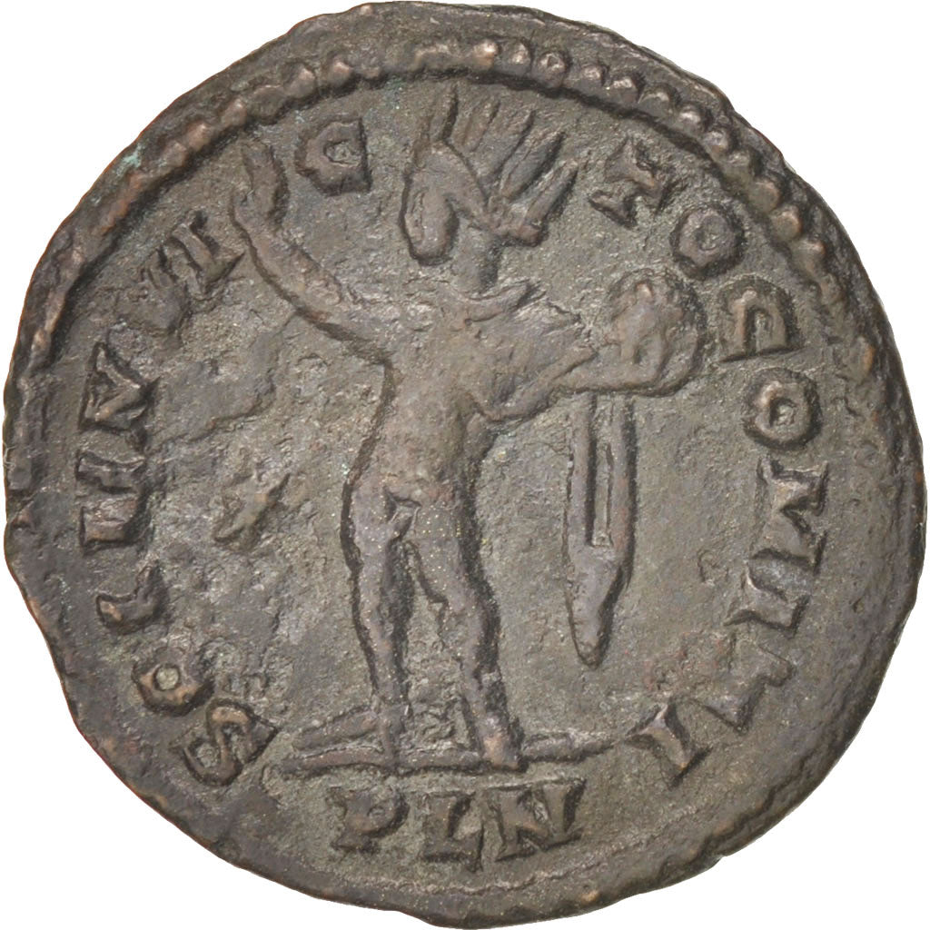 Moneda, Constantine I, Follis, London, MBC+, Cobre, RIC:279