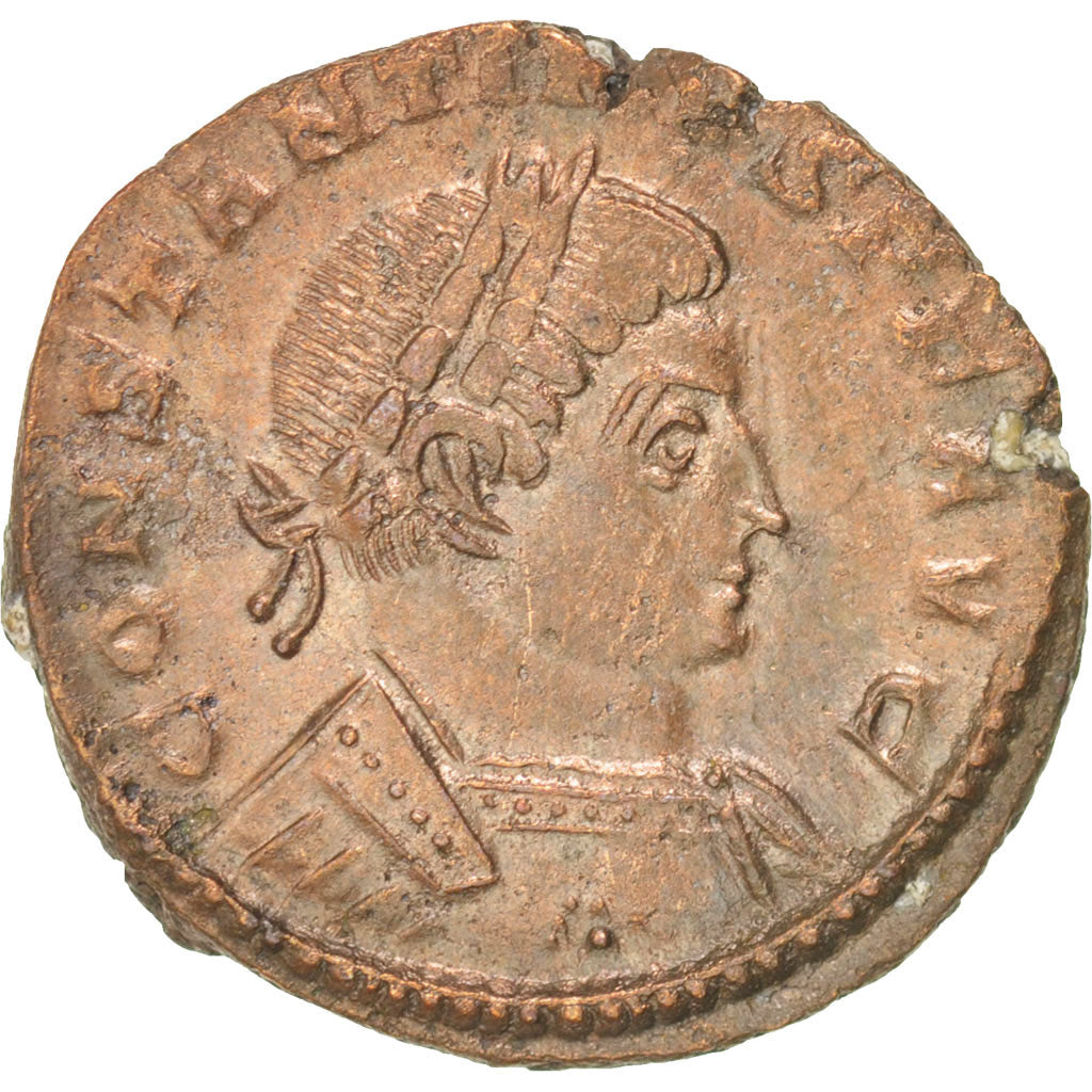 Moneta, Constantine I, Follis, Trier, BB+, Rame, RIC:97