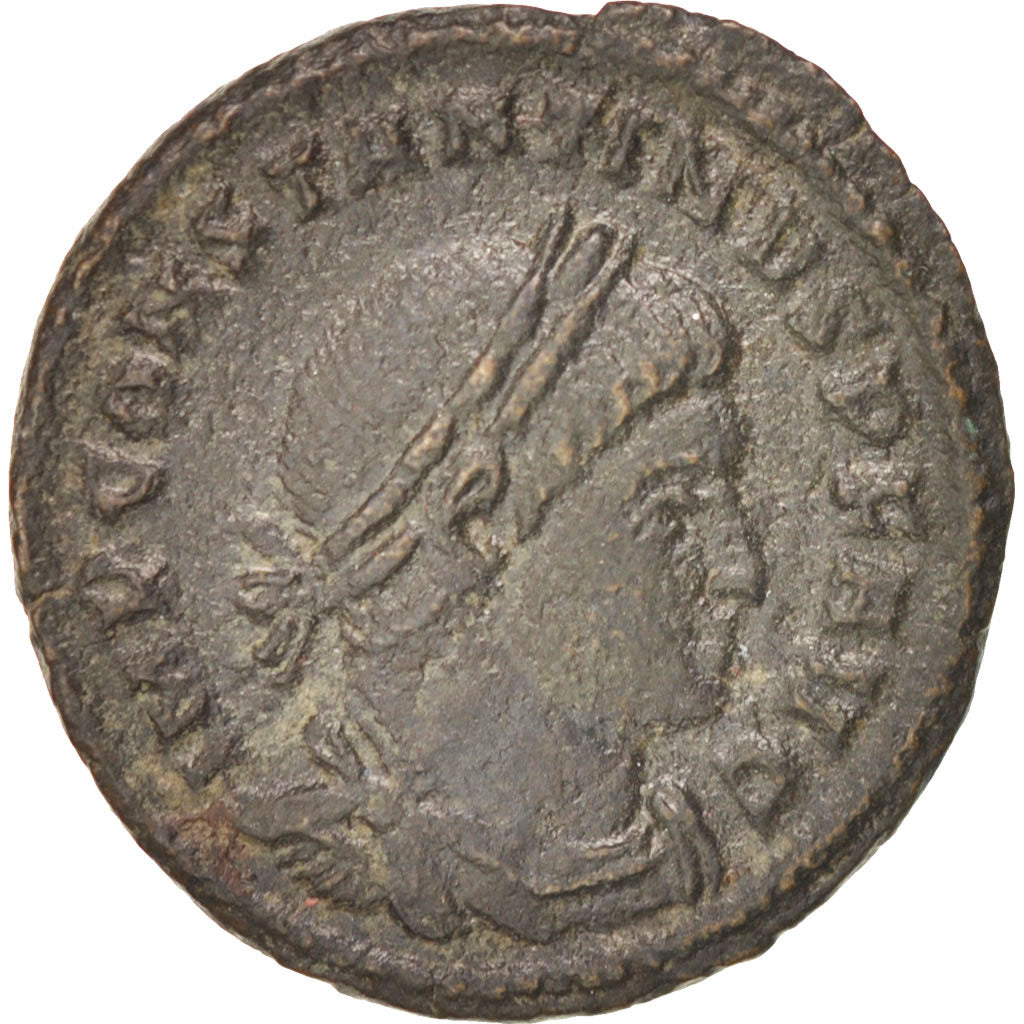 Moneta, Constantine I, Follis, Ticinum, BB+, Rame, RIC:21