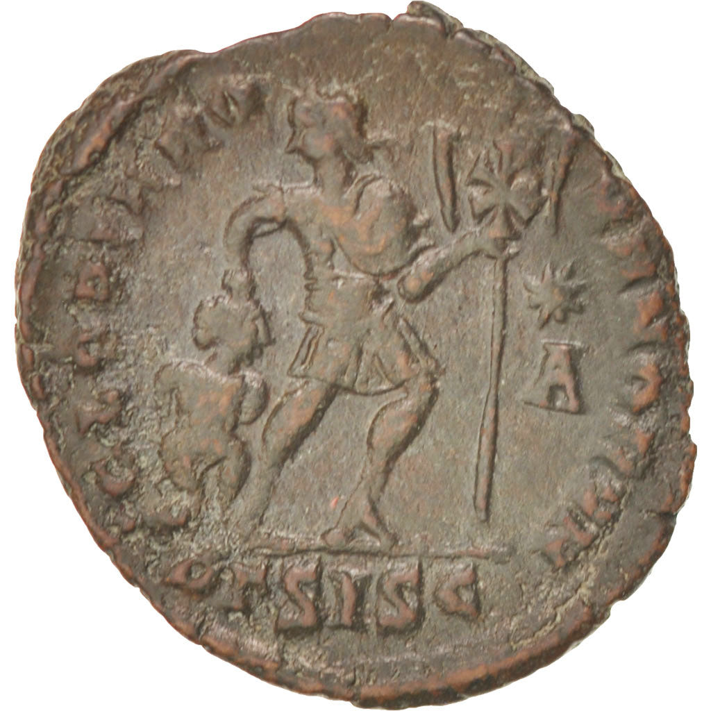 Moneda, Valentinian I, Nummus, Siscia, MBC+, Cobre, RIC:5g