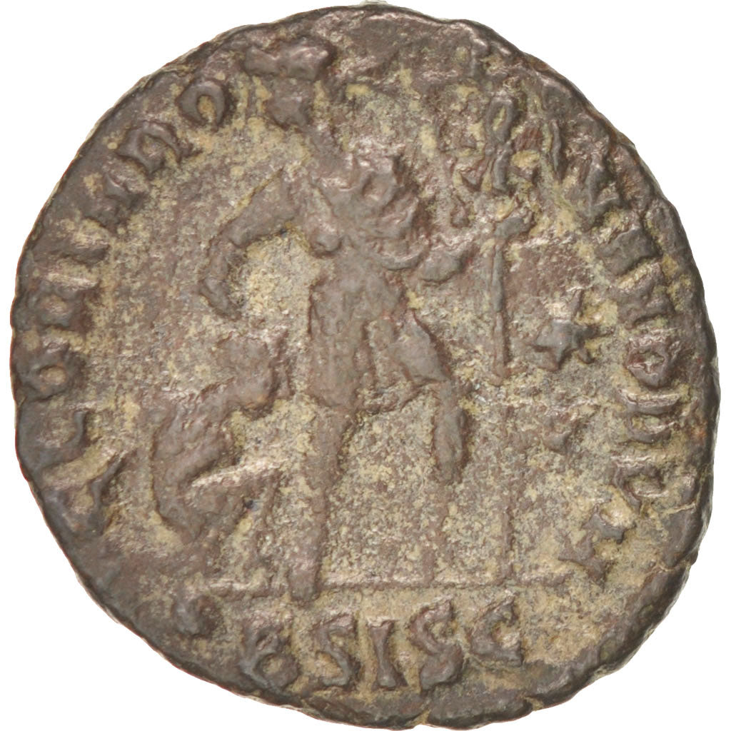 Moneta, Valens, Nummus, Siscia, BB, Rame, RIC:5b