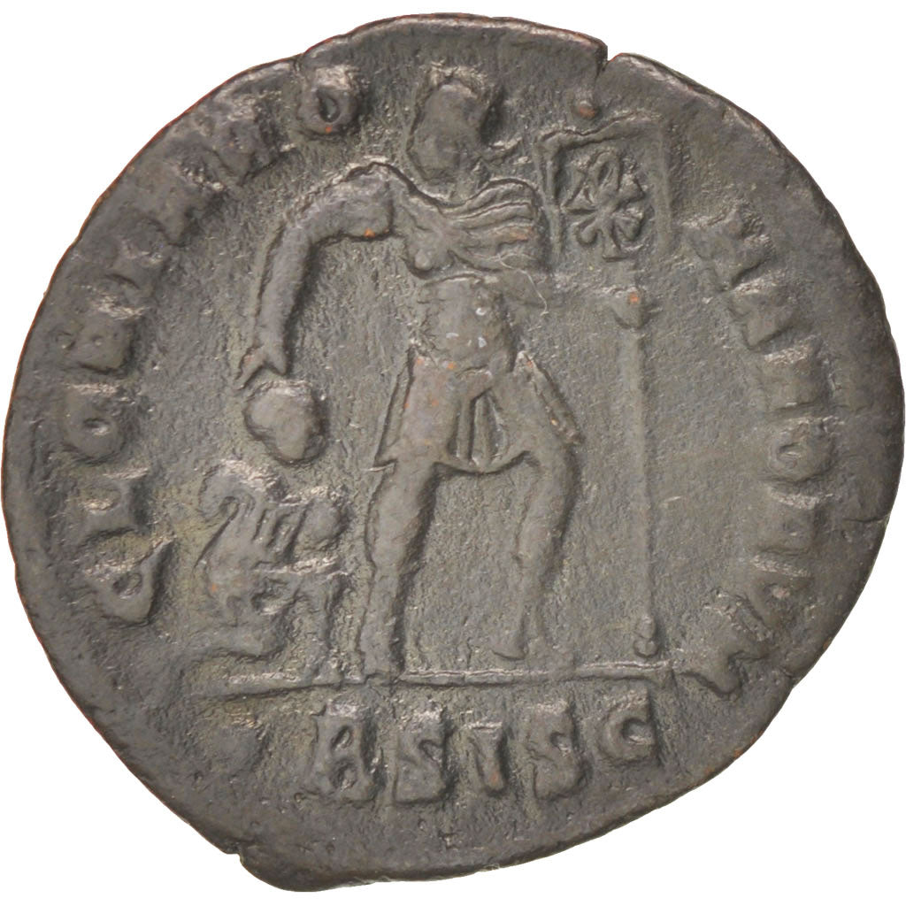 Coin, Valens, Nummus, Siscia, AU(50-53), Copper, RIC:5b