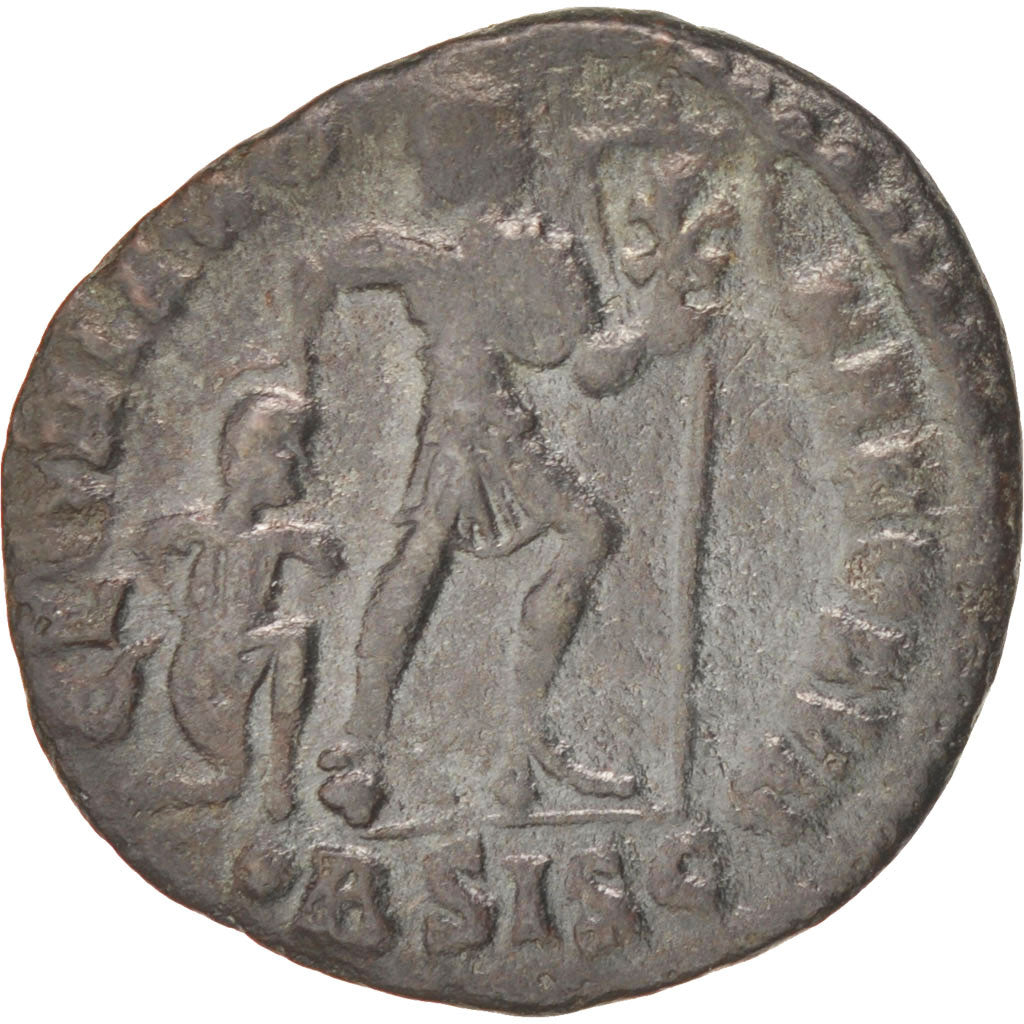 Coin, Valens, Nummus, Siscia, AU(50-53), Copper, RIC:5b