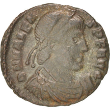 Moneda, Valens, Nummus, Thessalonica, BC+, Cobre