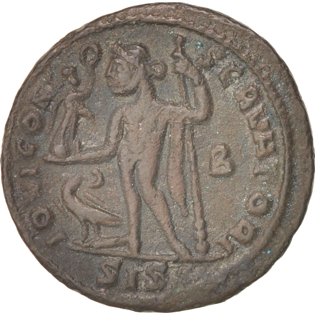 Münze, Licinius I, Follis, Siscia, SS+, Kupfer, RIC:8b